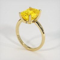 3.77 Ct. Sapphire Ring, 18K Yellow Gold 2