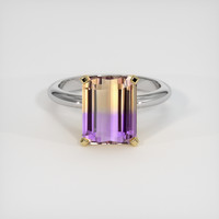 3.41 Ct. Gemstone Ring, 14K Yellow & White 1