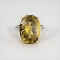 12.07 Ct. Gemstone Ring, 14K Yellow & White 1