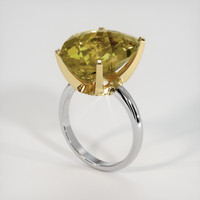 12.07 Ct. Gemstone Ring, 14K Yellow & White 2