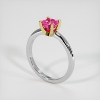 0.81 Ct. Gemstone Ring, 14K Yellow & White 2