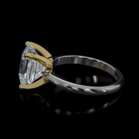 3.18 Ct. Gemstone Ring, 14K Yellow & White 4