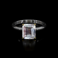 2.00 Ct. Gemstone Ring, 18K Yellow & White 1