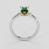 1.58 Ct. Bluish Green Sapphire Ring, 18K Yellow & White 3