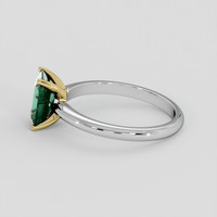1.58 Ct. Bluish Green Sapphire Ring, 18K Yellow & White 4