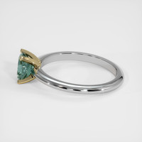 0.88 Ct. Sapphire Ring, 18K Yellow & White 4