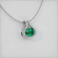 1.23 Ct. Emerald  Pendant - Platinum 950