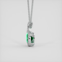 5.50 Ct. Emerald Pendant, Platinum 950 3