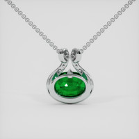 5.50 Ct. Emerald Pendant, Platinum 950 4