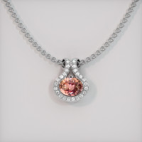 1.35 Ct. Sapphire Pendant, Platinum 950 1