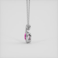 2.29 Ct. Pink Sapphire Pendant, Platinum 950 3
