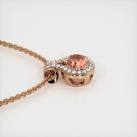 1.35 Ct. Sapphire Pendant, 14K Rose Gold 3