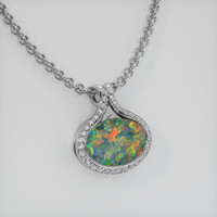 4.25 Ct. Gemstone Pendant, 18K White Gold 2