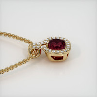 3.89 Ct. Gemstone Pendant, 14K Yellow Gold 3