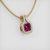 1.02 Ct. Sapphire Pendant, 14K Yellow Gold 2