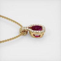 1.02 Ct. Sapphire Pendant, 14K Yellow Gold 3