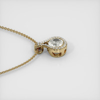 0.92 Ct. Sapphire Pendant, 14K Yellow Gold 3