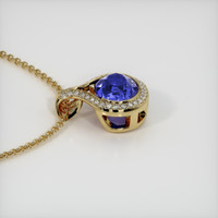 3.30 Ct. Sapphire Pendant, 18K Yellow Gold 3