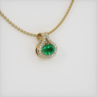 1.62 Ct. Emerald  Pendant - 18K Yellow Gold