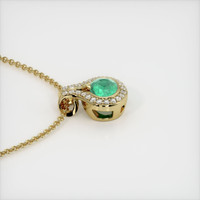 1.71 Ct. Emerald Pendant, 18K Yellow Gold 3