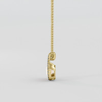 2.25 Ct. Padparadscha Sapphire Pendant, 18K Yellow Gold 3