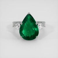 5.88 Ct. Emerald Ring, Platinum 950 1
