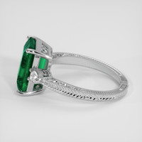 4.31 Ct. Emerald Ring, Platinum 950 4