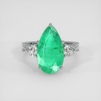 4.50 Ct. Emerald Ring, Platinum 950 1