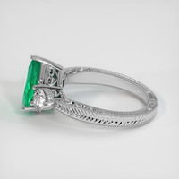 2.09 Ct. Emerald Ring, Platinum 950 4