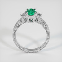 0.75 Ct. Emerald Ring, Platinum 950 3