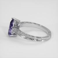 2.23 Ct. Bi Color Tanzanite Ring, Platinum 950 4