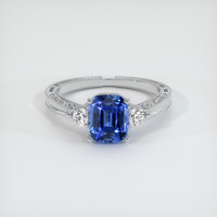 1.90 Ct. Sapphire Ring, Platinum 950 1