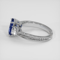 2.25 Ct. Blue Sapphire Ring, Platinum 950 4