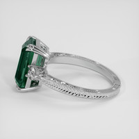 6.05 Ct. Bluish Green Sapphire Ring, Platinum 950 4