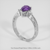 1.75 Ct. Purple Sapphire Ring, Platinum 950 2