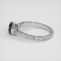 1.00 Ct. Green Sapphire Ring, Platinum 950 4
