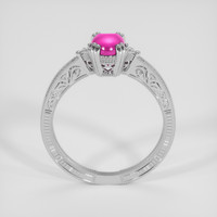1.77 Ct. Purplish Pink Sapphire Ring, Platinum 950 3