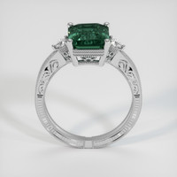 5.52 Ct. Bluish Green Sapphire Ring, Platinum 950 3
