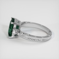 5.52 Ct. Bluish Green Sapphire Ring, Platinum 950 4