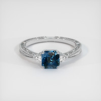 1.24 Ct. Sapphire Ring, Platinum 950 1