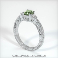 1.27 Ct. Sapphire Ring, Platinum 950 2