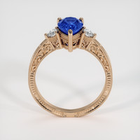 1.55 Ct. Blue Sapphire Ring, 14K Rose Gold 3