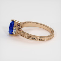 1.55 Ct. Blue Sapphire Ring, 14K Rose Gold 4