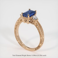 1.72 Ct. Sapphire Ring, 14K Rose Gold 2