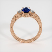 0.73 Ct. Sapphire Ring, 18K Rose Gold 3