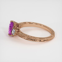 2.18 Ct. Pink Sapphire Ring, 18K Rose Gold 4