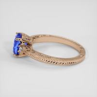 2.09 Ct. Blue Sapphire Ring, 18K Rose Gold 4