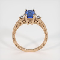1.72 Ct. Blue Sapphire Ring, 18K Rose Gold 3