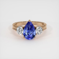 2.87 Ct. Sapphire Ring, 18K Rose Gold 1