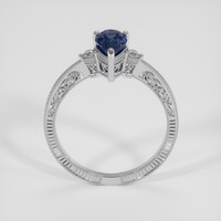1.18 Ct. Blue Spinel Ring, Silver 3